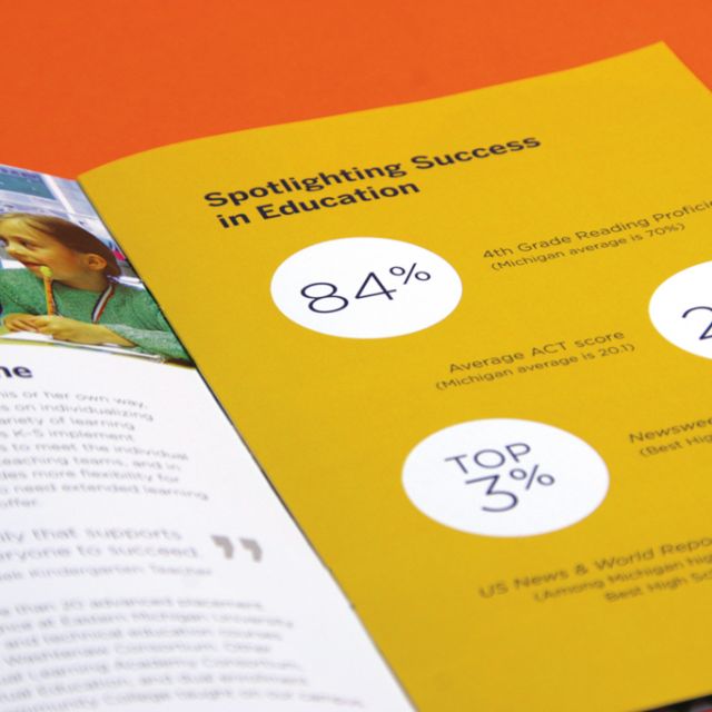 Chelsea School District Viewbook Page Spread