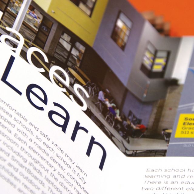 Chelsea School District Viewbook Page Spread